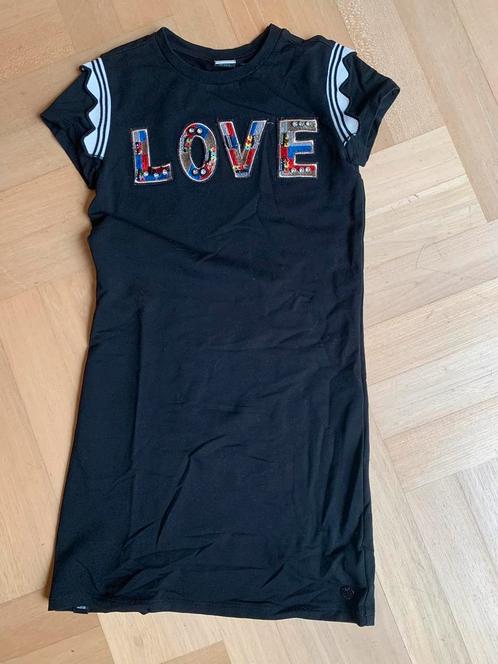 zwart jurkje van Indian bleu Jeans maat 140, Kinderen en Baby's, Kinderkleding | Maat 140, Zo goed als nieuw, Meisje, Jurk of Rok