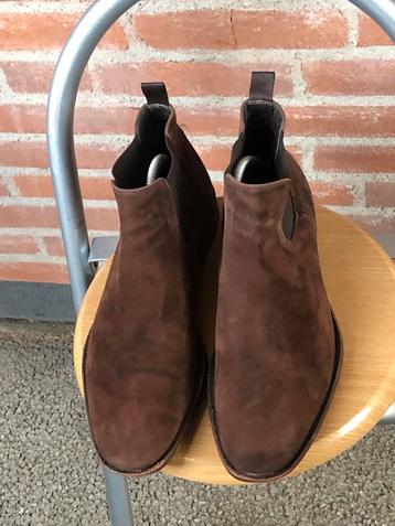 Corneliani Bruine Suède mod Chelsea Boots Mt 42,5 beschikbaar voor biedingen
