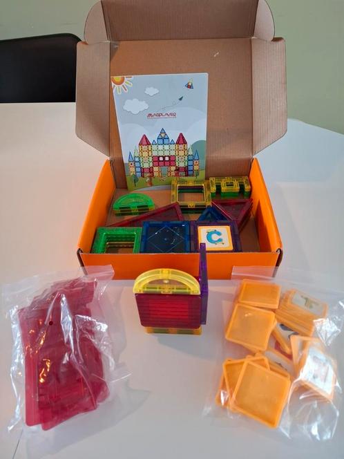 Magnetische tegels van Magplayer, Kinderen en Baby's, Speelgoed | Bouwstenen, Zo goed als nieuw, Overige merken, Ophalen