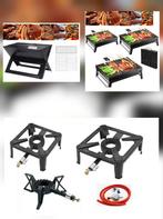 Wokbrander campinggas BBQ wok gietijzeren brander 3-7-8 kw, Ophalen of Verzenden, Nieuw, Gas