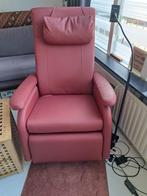 Sta-op stoel / fauteuil van leer (seniorenstoel), Eenpersoons, Ophalen of Verzenden, Zo goed als nieuw, Minder dan 150 cm