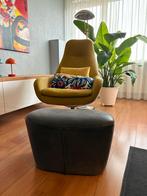 Pode fauteuil met hocker, Huis en Inrichting, Fauteuils, Ophalen, Zo goed als nieuw, Minder dan 75 cm, 50 tot 75 cm