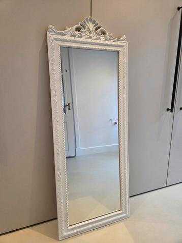 Klassieke brocante spiegel 50 x 130cm beschikbaar voor biedingen
