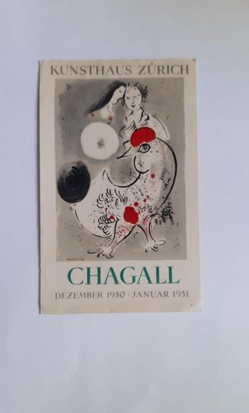 Chagall, kunsthaus zurich uitnodiging beschikbaar voor biedingen