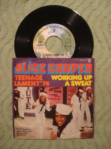 Alice Cooper 7" Vinyl Single: Teenage Lament ’74 (Duitsland) beschikbaar voor biedingen