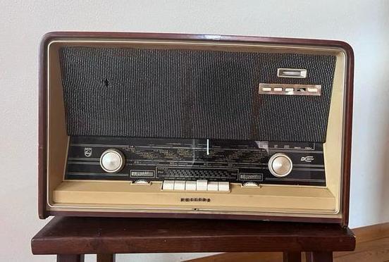 Vintage Philips Buizenradio - Jaren '50/'60, Audio, Tv en Foto, Radio's, Gebruikt, Radio, Ophalen of Verzenden