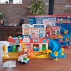 Fisher price main street vintage speelstad 1986 popjes autos, Speelset, Gebruikt, Ophalen of Verzenden