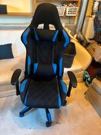 Gamestoel zwart met blauwe accenten, Ophalen, Gebruikt, Zwart, Gaming bureaustoel