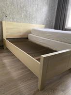Bedombouw 180x200 incl. 2x Auping spiraal, Huis en Inrichting, Slaapkamer | Bedden, Ophalen, Gebruikt, Overige kleuren, Modern blank eiken