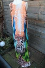 Jurk oranje/ blauw/ groen Magna mt 52/54 Maxi Vaste prijs AA, Kleding | Dames, Grote Maten, Blauw, Jurk, Ophalen of Verzenden