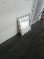 Zilveren spiegel 50x60 cm - Halsteren/Oosterhout, Ophalen, Gebruikt, Minder dan 100 cm, Rechthoekig