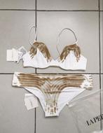 Nieuw - La Perla wit met goud sexy bikini 40/42, Kleding | Dames, Badmode en Zwemkleding, Nieuw, La Perla, Bikini, Ophalen of Verzenden