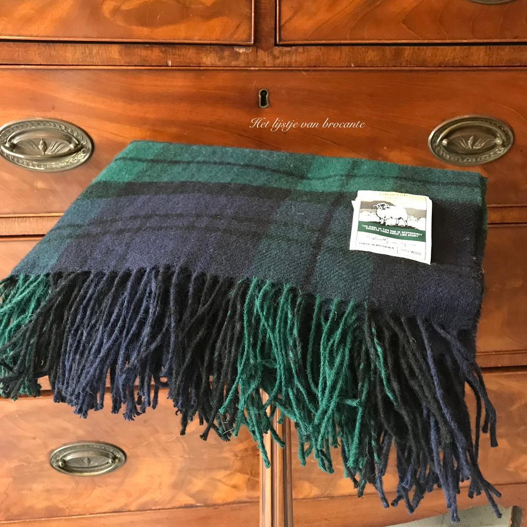 Engels wollen Glengroft Black Watch plaid, Huis en Inrichting, Woonaccessoires | Plaids en Woondekens, Westdijk 41 3241 GT Middelharnis