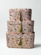 Prachtige set, drie opbergdozen met lieve bijenprint *nieuw*, Ophalen of Verzenden, Nieuw