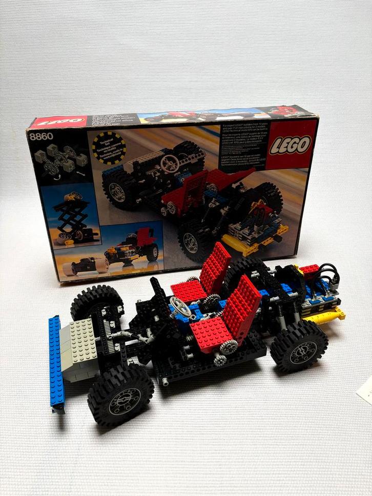Vintage Lego Technic 8860 Auto Chassis, Kinderen en Baby's, Speelgoed | Duplo en Lego, Gebruikt, Lego, Complete set, Ophalen