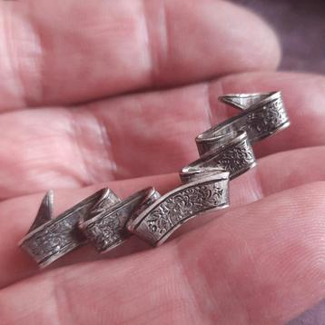 Antieke  Schuif voor Stropdas Zilveren Vaandel beschikbaar voor biedingen