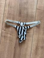 Herenstring Zebraprint, Maat M, Clubwear, Sexy, Feestdagen, Ophalen of Verzenden, Zwart, Slip