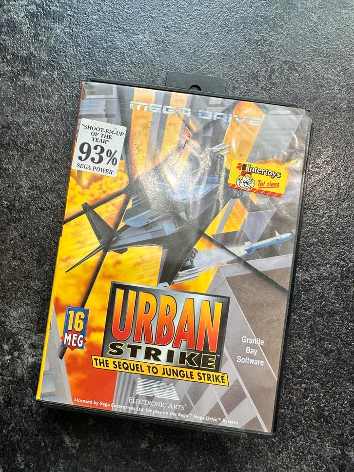 Urban Strike - Mega Drive - Compleet!, Spelcomputers en Games, Games | Sega, Zo goed als nieuw, Mega Drive, Avontuur en Actie