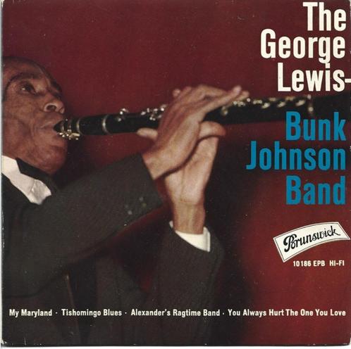 The George Lewis Bunk Johnson Band - My Maryland uit 1960, Cd's en Dvd's, Vinyl Singles, Gebruikt, EP, Jazz en Blues, 7 inch, Ophalen of Verzenden