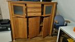 Eiken houten kast met planken en lades, Huis en Inrichting, Kasten | Computermeubels, Ophalen, Zo goed als nieuw, 70 tot 120 cm