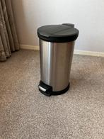 Pedaalemmer, Brabantia, 12 liter, rvs, Huis en Inrichting, Woonaccessoires | Prullenbakken, Ophalen, Zo goed als nieuw, Rvs, Minder dan 50 cm