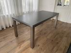 (NIEUW) prachtige design eettafel met RVS frame en HPL blad, Huis en Inrichting, Tafels | Eettafels, Zo goed als nieuw, Vijf personen of meer