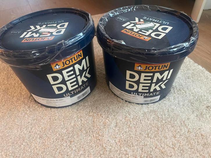 Jotun Demidekk Ultimate Reinweiss (9010) 2x3L, Doe-het-zelf en Verbouw, Verf, Beits en Lak, Nieuw, Verf, Minder dan 5 liter, Wit