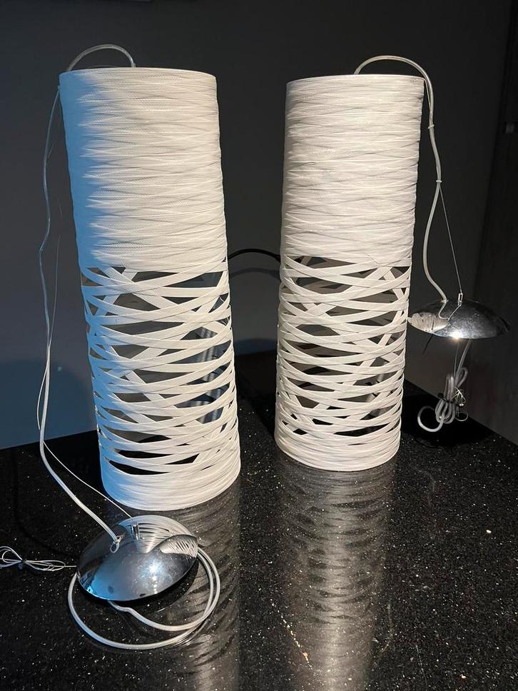 Set van 2 Foscarini design hanglampen door Marc Sadler, Huis en Inrichting, Lampen | Hanglampen, Zo goed als nieuw, Minder dan 50 cm
