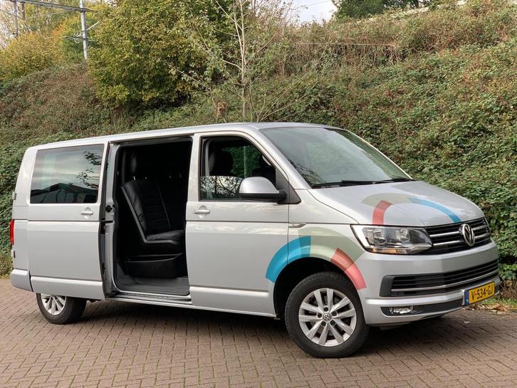 Volkswagen Transporter 2.0 TDI L2H1 DC Highline 2017 TOP!, Auto's, Bestelauto's, Bedrijf, Te koop, ABS, Airbags, Airconditioning