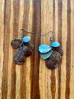 Oorbellen, hangers (bruin), Sieraden, Tassen en Uiterlijk, Oorbellen, Ophalen of Verzenden, Zo goed als nieuw, Bruin, Overige materialen