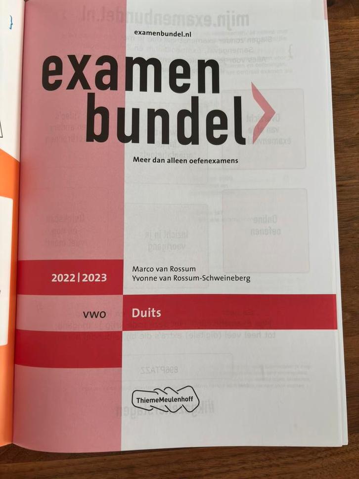 Examenbundel VWO - Duits 2022-2023, Boeken, Schoolboeken, Zo goed als nieuw, Duits, VWO, Ophalen