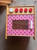 Houten kinder keukentje fornuis, Kinderen en Baby's, Speelgoed | Houten speelgoed, Ophalen, Gebruikt, Meubelstuk of Keukentje