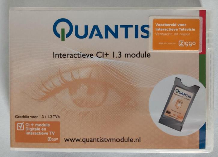 Quantis Interactieve CI+ 1.3 module (Ziggo), Audio, Tv en Foto, Decoders en Harddiskrecorders, Gebruikt, Ophalen of Verzenden