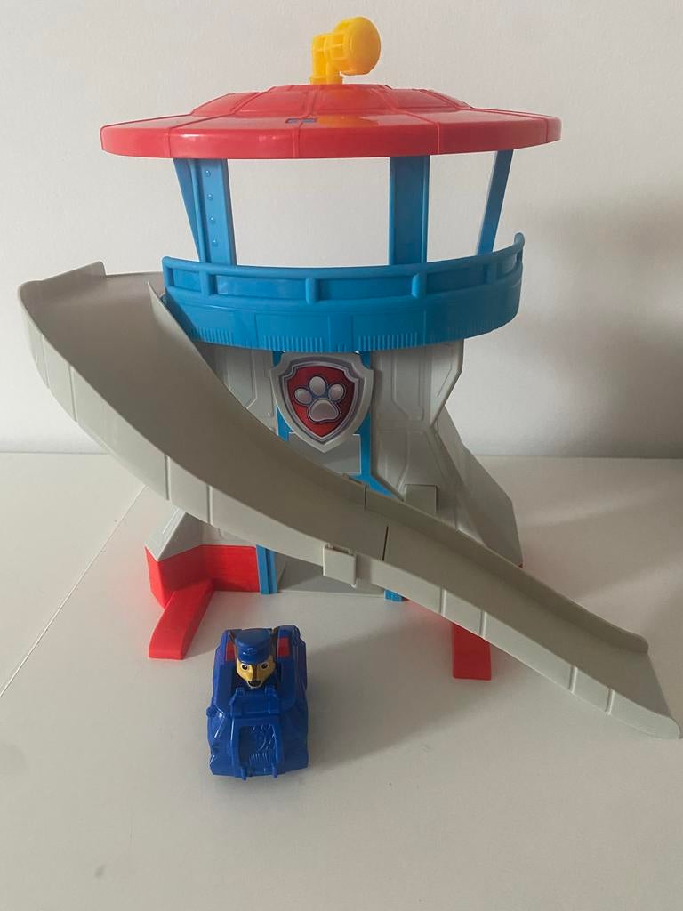 Paw Patrol Uitkijktoren met Chase Auto, Ophalen, Gebruikt