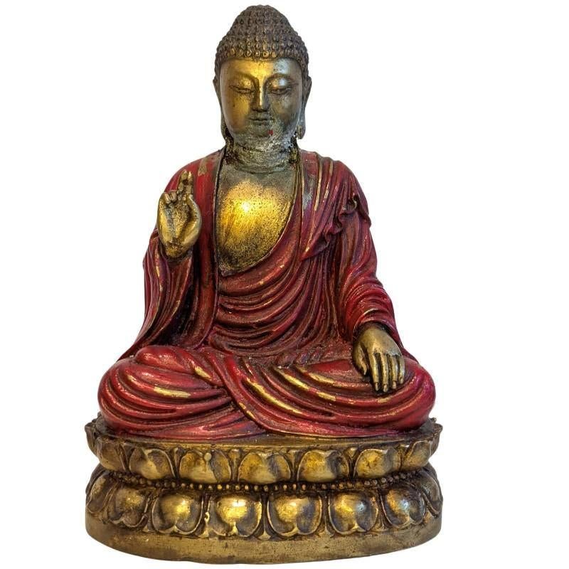 Chinees-Tibetaans bronzen Boeddhabeeld
