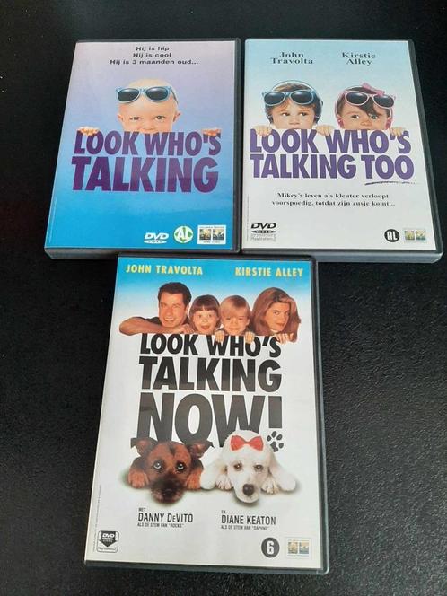 Look who's talking/talking too en talking now!, Cd's en Dvd's, Dvd's | Komedie, Gebruikt, Romantische komedie, Vanaf 6 jaar, Ophalen of Verzenden