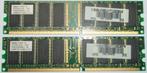 2 x 256MB PC2700 RAM Modules 333MHz, Computers en Software, RAM geheugen, Verzenden, DDR, Desktop, Gebruikt