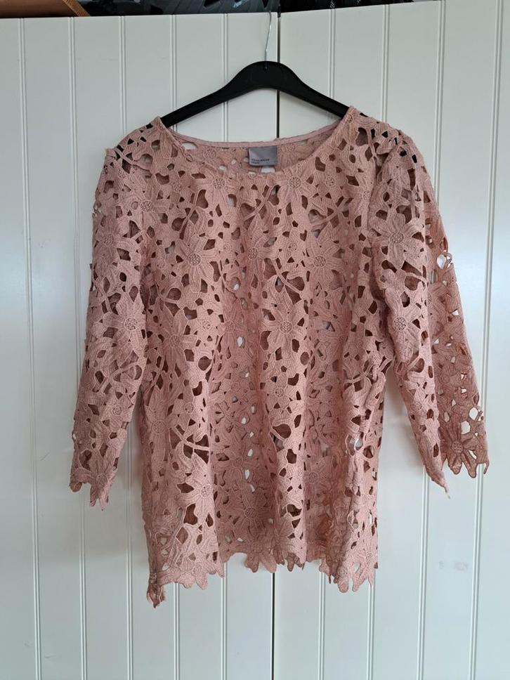 Beige gehaakte top van Vero Moda, mt.L, Kleding | Dames, Tops, Nieuw, Maat 42/44 (L), Beige, Lange mouw, Verzenden