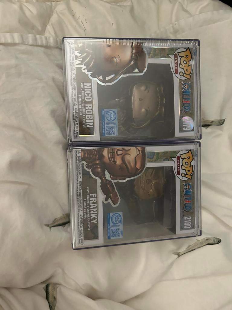 Funko pop! One piece Bronze nico Robin & Franky, Ophalen of Verzenden, Zo goed als nieuw