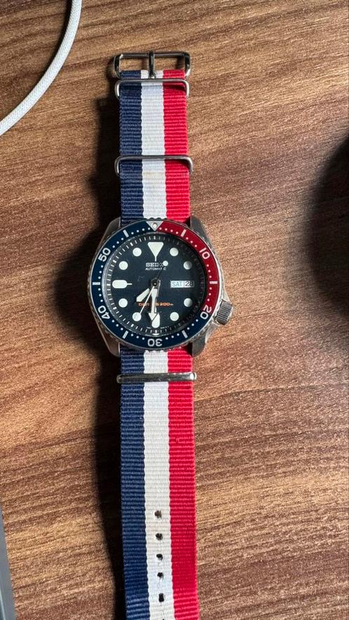 Seiko SKX009 diver, Sieraden, Tassen en Uiterlijk, Horloges | Heren, Gebruikt, Ophalen of Verzenden