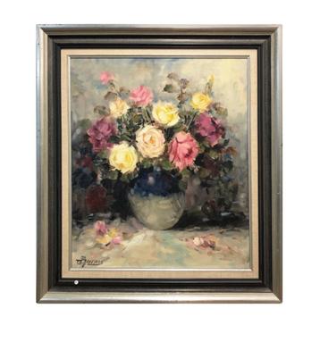 schilderij - Pierre Lafitte (Th. Jansen) - 'Bloemstilleven' beschikbaar voor biedingen