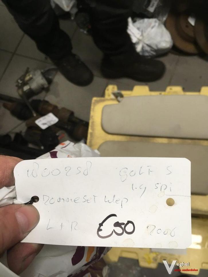 vw golf 5 2006 zonnenkleppen set, Auto-onderdelen, Interieur en Bekleding, Gebruikt, Ophalen of Verzenden