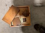 Vintage Blokkendoos, Kinderen en Baby's, Speelgoed | Houten speelgoed, Ophalen, Gebruikt, Overige typen