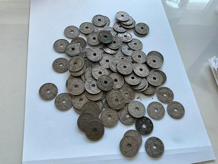 Zoldervondst   van 79 munten van Belgische 10 centimes, Postzegels en Munten, Munten en Bankbiljetten | Verzamelingen, Munten