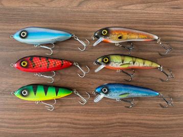 Mooie set Abu Garcia Svartzonker pluggen en jerkbaits beschikbaar voor biedingen