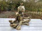 (Tuin)Beeld kikker, tuin, zen, zwembad, vijver yoga 60cm, Tuin en Terras, Tuinbeelden, Ophalen, Nieuw, Kunststof, Dierenbeeld