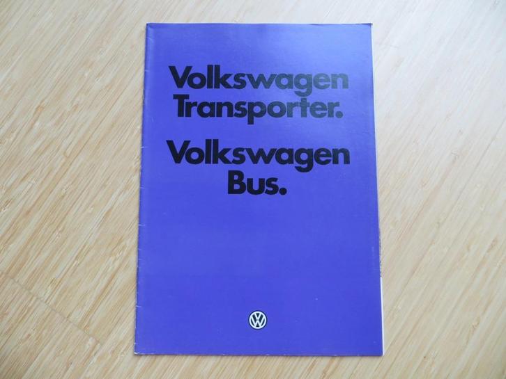 Folder Volkswagen Transporter T3, Volkswagen Bus 1980, mooi, Boeken, Auto's | Folders en Tijdschriften, Zo goed als nieuw, Volkswagen