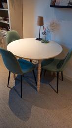 Groene stoel fluweel, Huis en Inrichting, Stoelen, Overige materialen, Drie, Modern, Zo goed als nieuw