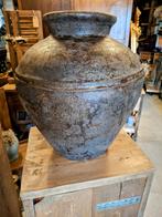 Vaas op Steigerhouten Zuil - 135cm Hoog, Ophalen