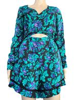 ZIMMERMANN Silk Floral Print jumpsuit, Kleding | Dames, Maat 34 (XS) of kleiner, Blauw, Zo goed als nieuw, Zimmermann